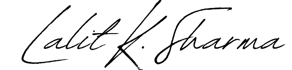 Lalit K. Sharma Signature