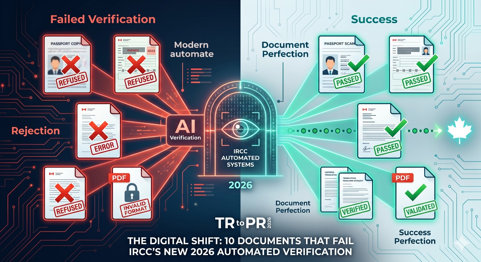TR to PR 2026: 10 Documents That Fail IRCC Automated Verification