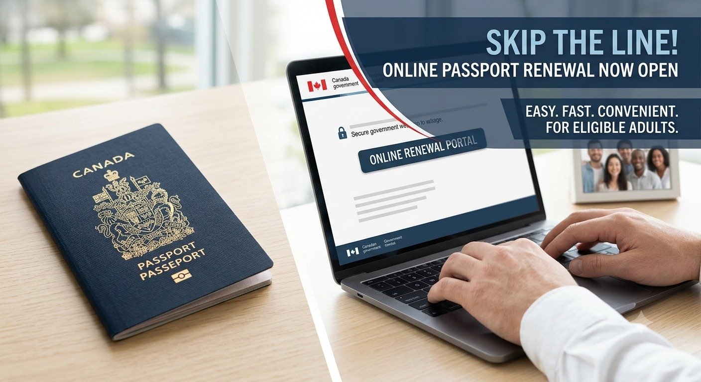 Skip the Service Canada Line: Online Passport Renewal Now Open to All Eligible Adults