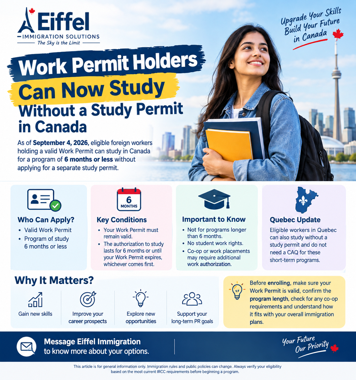 Work Permit Holders Can Now Study Without a Study Permit in Canada
