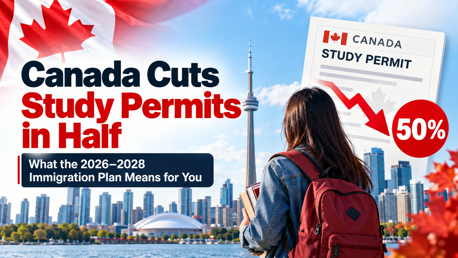 Canada Cuts Study Permits in Half: What the 2026–2028 Immigration Plan Means for You