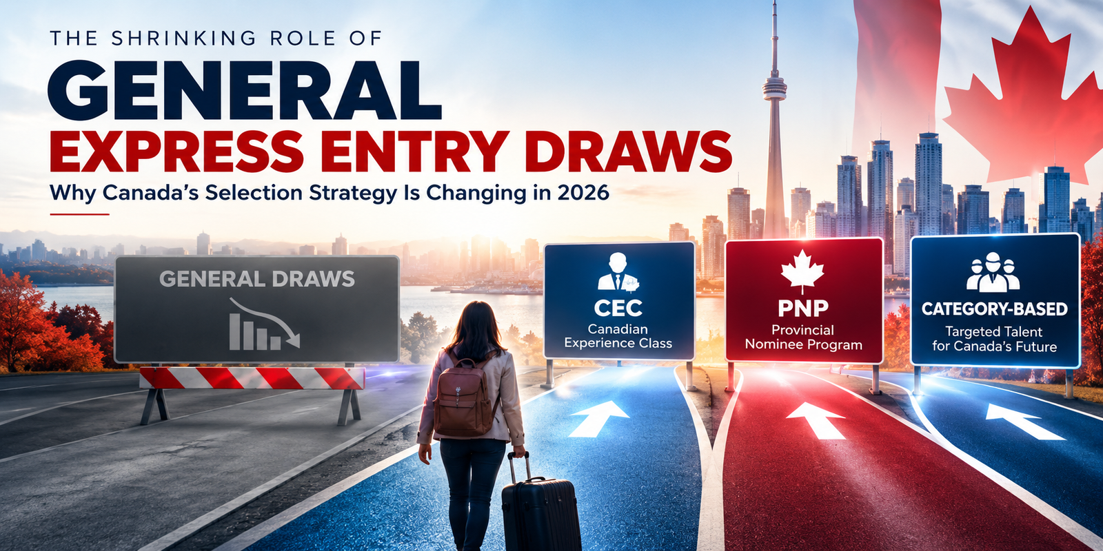 The Shrinking Role of General Express Entry Draws 2026: What It Means for Canada PR Applicants